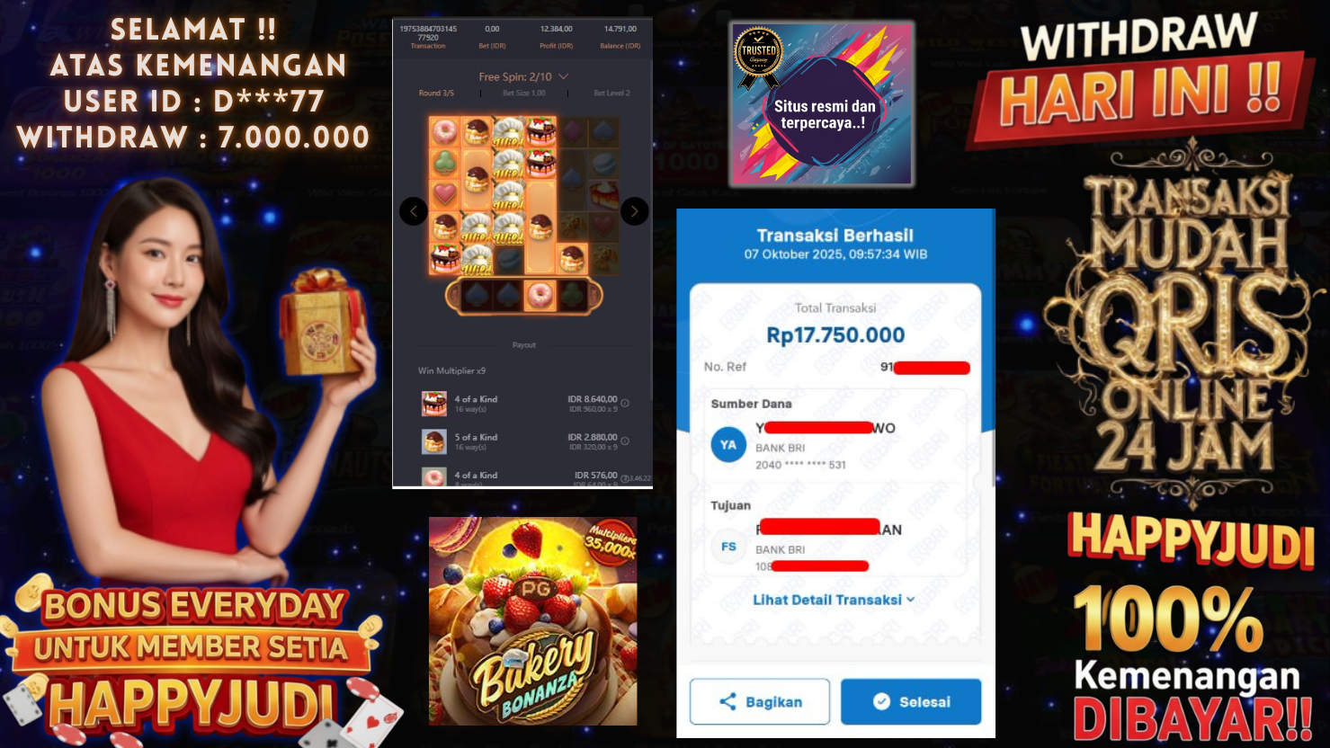 HAPPYJUDI JACKPOT SLOT BAKERY BONANZA